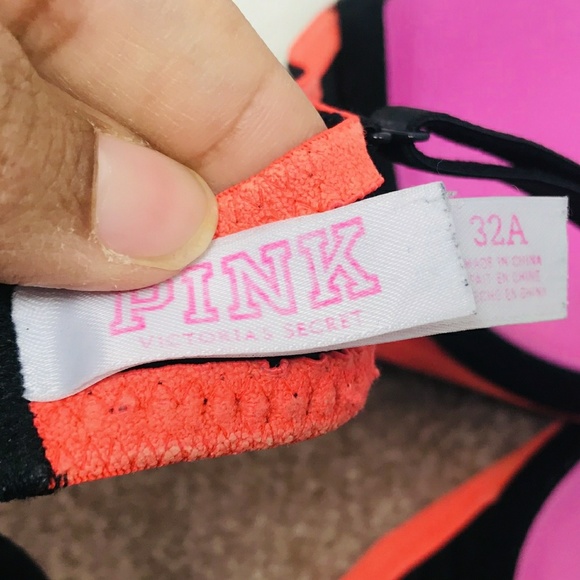 PINK VS Bra Lightly Lined Floral Sz: 32A - Picture 5 of 5